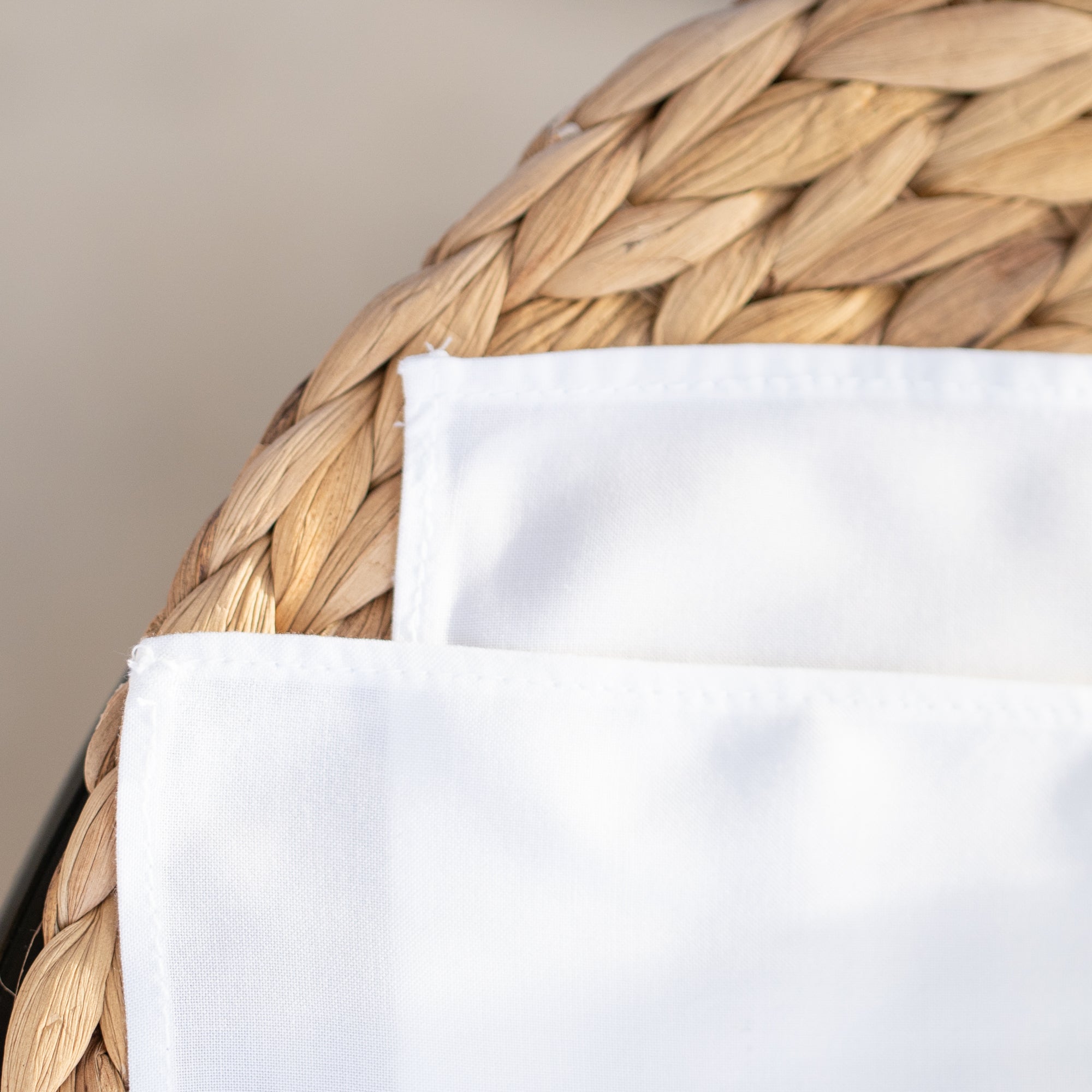 Weiße Stofftaschentücher aus Bambusfaser (ab 3 Stück)